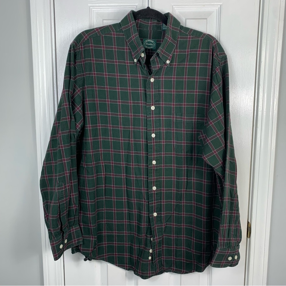Viyella Mens Long Sleeve Button Down Shirt Large